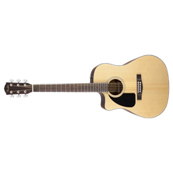 Fender CD-100CE Left-Handed Dreadnought Acoustic Electric Guitar - Natural