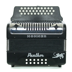 Hohner Panther Accordion, V2 Matte Black Finish