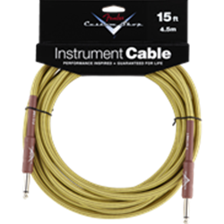 Fender Custom Shop Instrument Cable, 15', Tweed