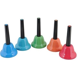 Kids Play Hand Bells 5 Note Chromatic Add-On Set (Black Handles)