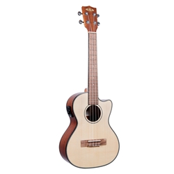 Kala Solid Spruce Mahogany Tenor Cutaway Ukulele w/EQ