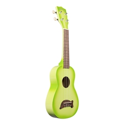 Makala Soprano Dolphin Ukulele - Green Burst