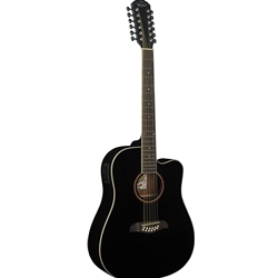 Oscar Schmidt 12-String Acoustic/Electric, Black