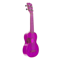 Kala Waterman Soprano Ukulele - Florescent Purple Grape